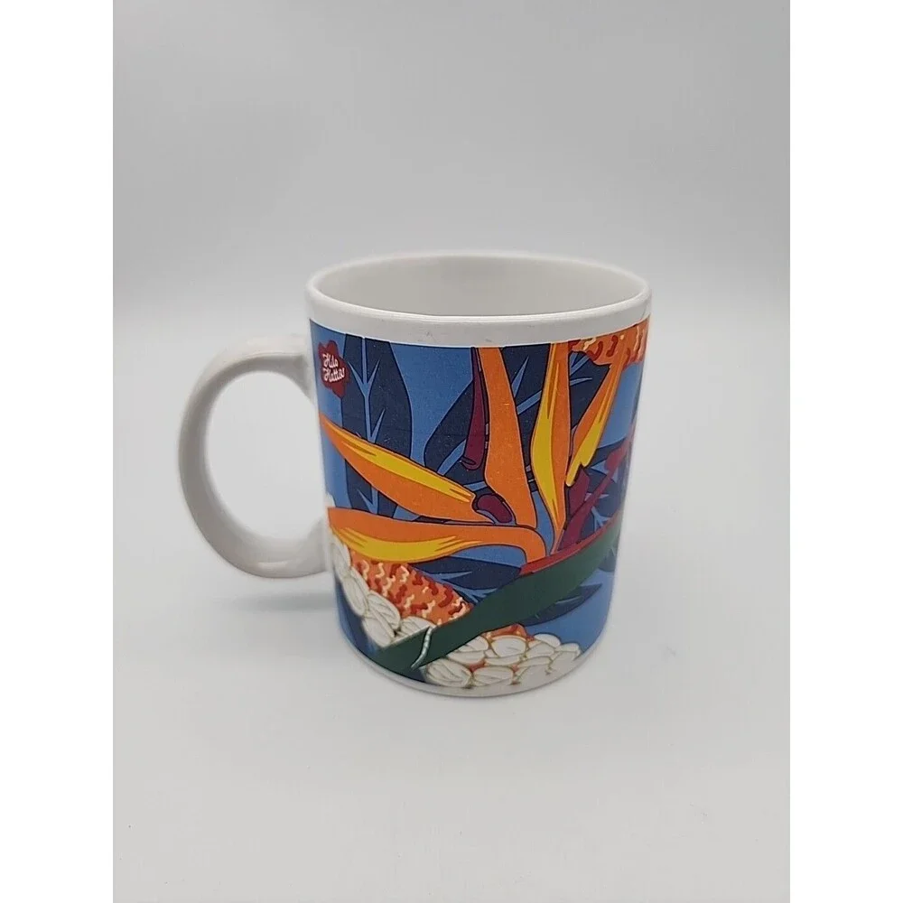 Vintage Island Heritage Hilo Hattie Hawaii Bird of Paradise Pikake Coffee Mug